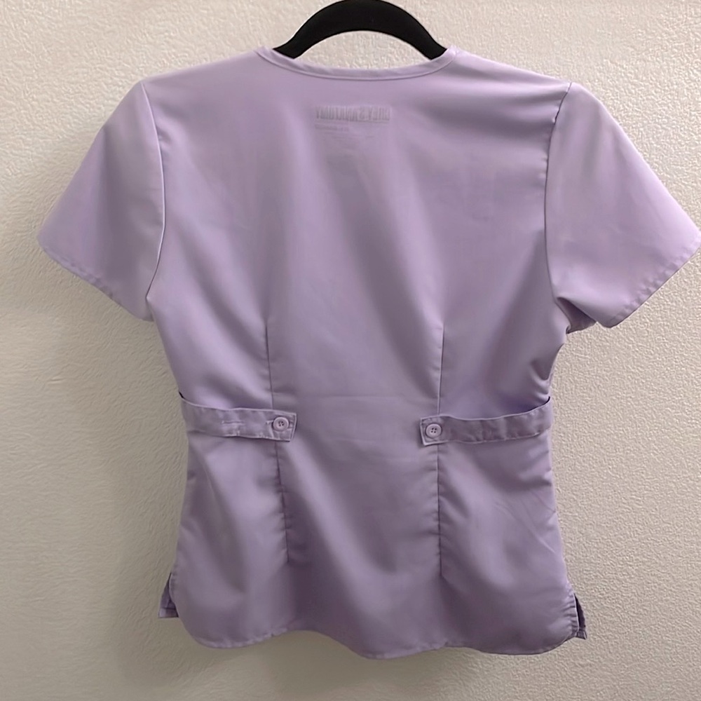 Grey's Anatomy by Barco Women’s Riley 3-Pocket Mock Wrap V-Neck Scrub Top - Picture 6 of 6